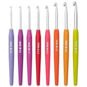 Prym 195970 Wollhäkelnadel Set, Softgriff, 2-6mm