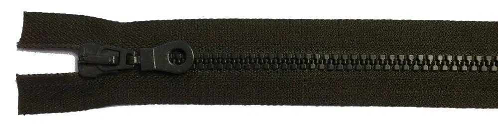 Reißverschluss schwarz, 075 cm Kunststoff teilbar Krampe