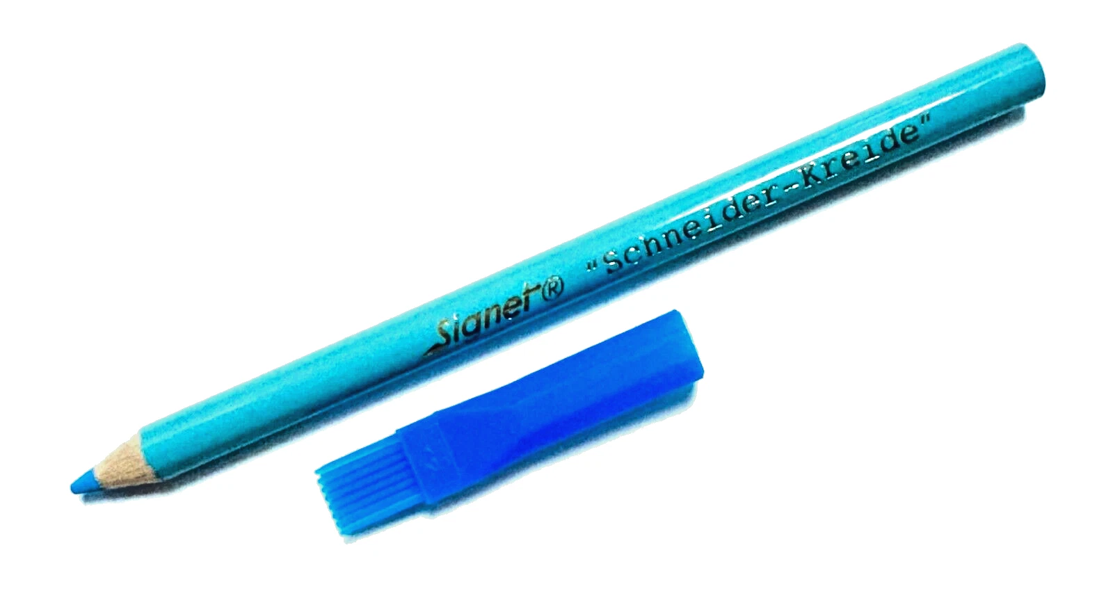 Kreidestift blau mit Löschbürste