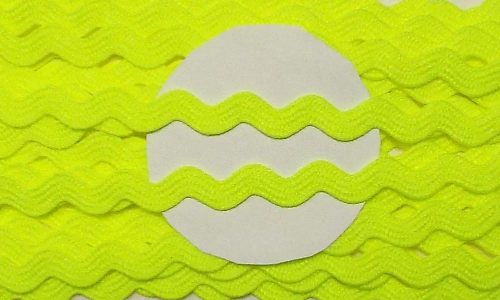 Zackenlitze 9 mm neon gelb