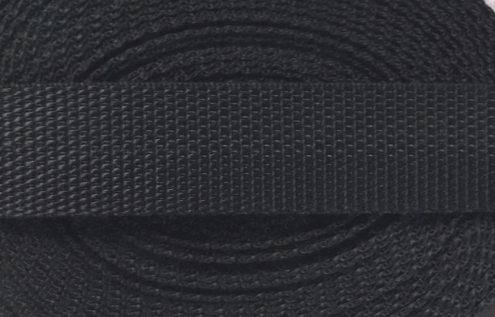 3 m PP Gurtband 15 mm schwarz