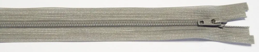 Reißverschluss grau, 054 cm Kunststoff teilbar Spirale