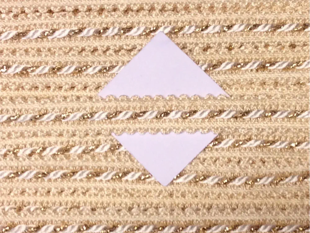 Posamentenborte mit Lurexfaden 10 mm hell beige