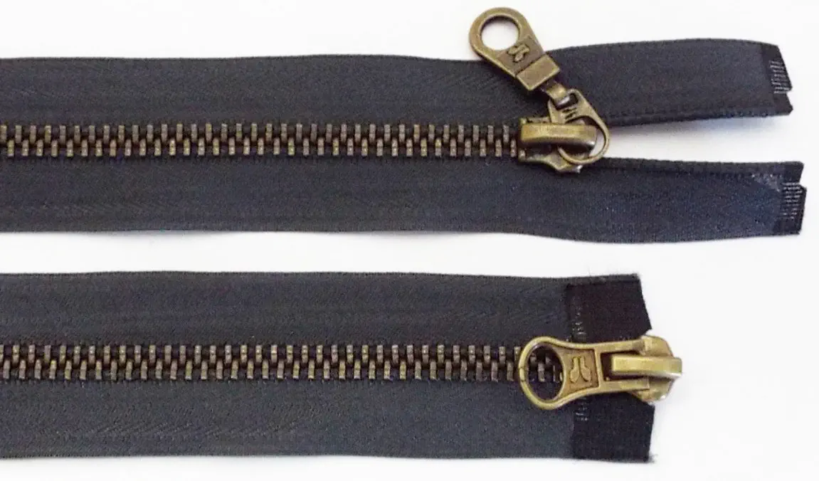 Reißverschluss blau dunkel,  075 cm Metall teilbar 2-Wege