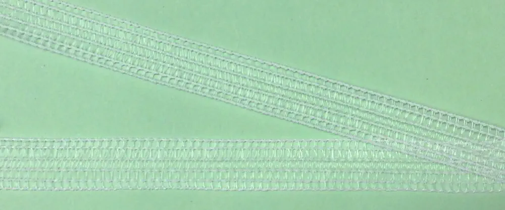 Kräusel - Elastic 15 mm weiß
