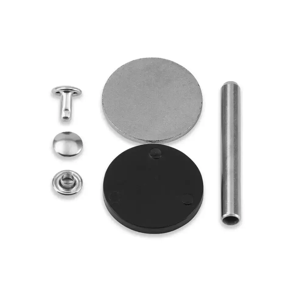 Prym 403170 Hohlnieten silber Ø 7,5 mm, 3-4 mm