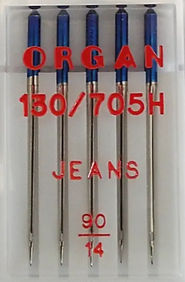 Nähmaschinennadeln Jeans Stärke 90 130/705 H