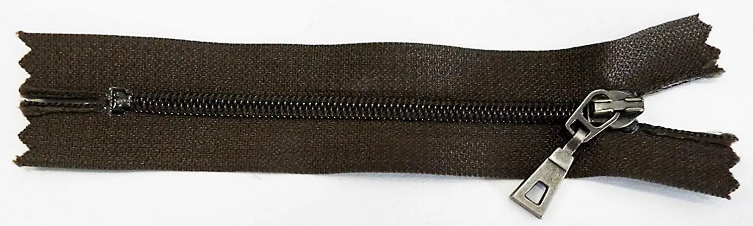 Reißverschluss braun dunkel, 010 cm Kunststoff nicht teilbar
