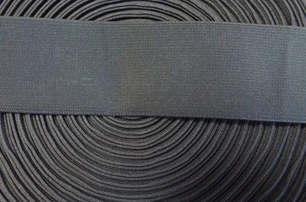 Gummiband 50 mm grau