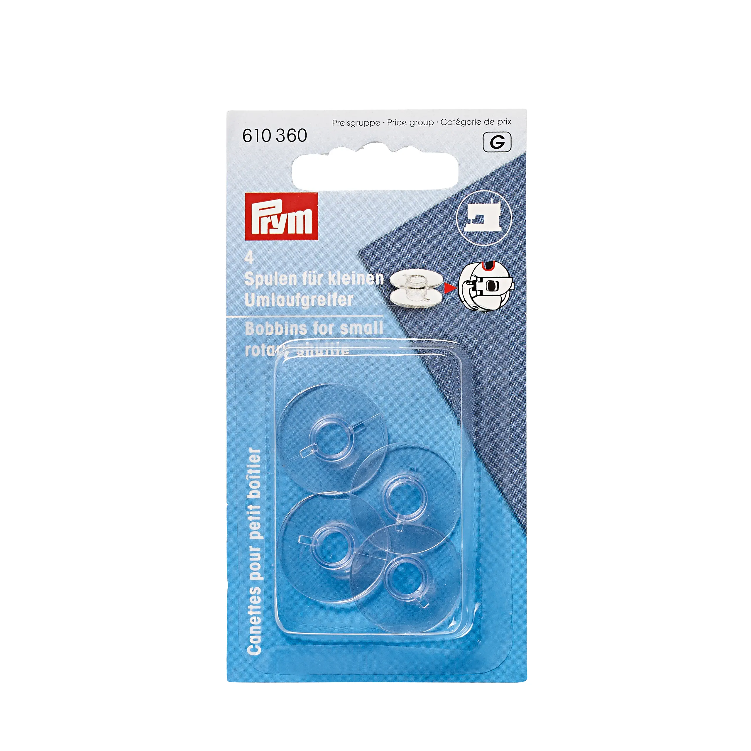 Prym 610360 Nähmaschinenspulen für kleinen Umlaufgreifer