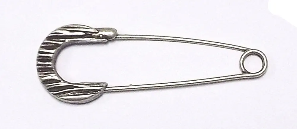 Kilt-Nadel silber antik 75 x 25mm