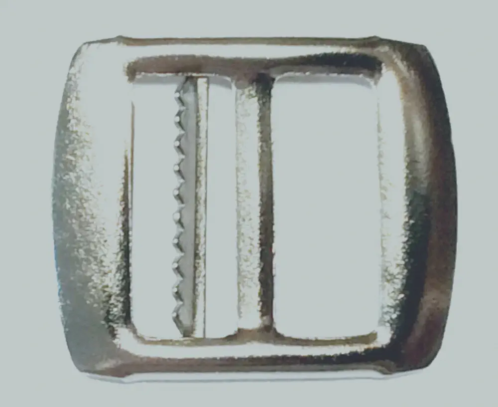 Schiebestegschnalle für Westen 20 mm silber