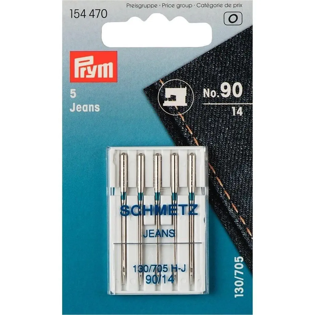 Prym 154470 Nähmaschinennadeln 130/705 Jeans 90