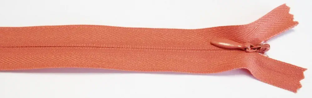Reißverschluss rot koralle, 052 cm Kunststoff nahtverdeckt R