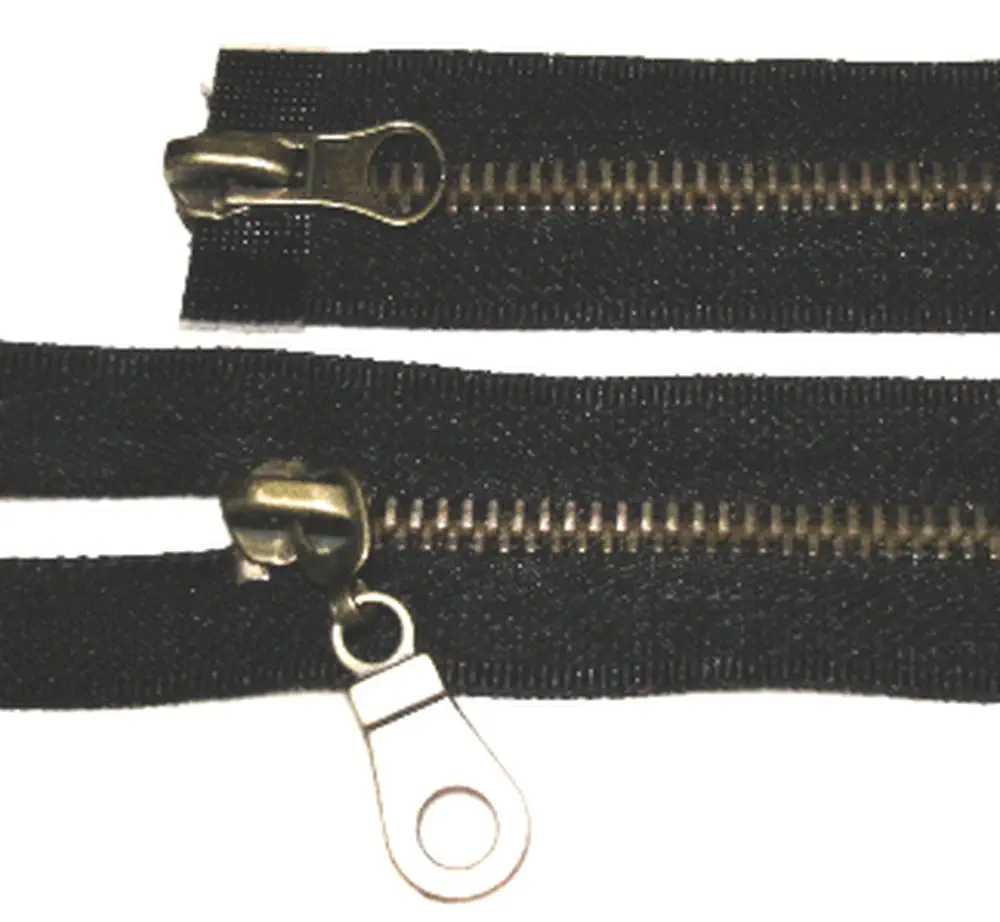 Reißverschluss schwarz, 055 cm Metall teilbar 2-Wege