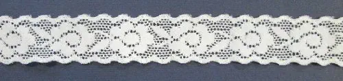 Dessousspitze elastisch 023 mm weiß