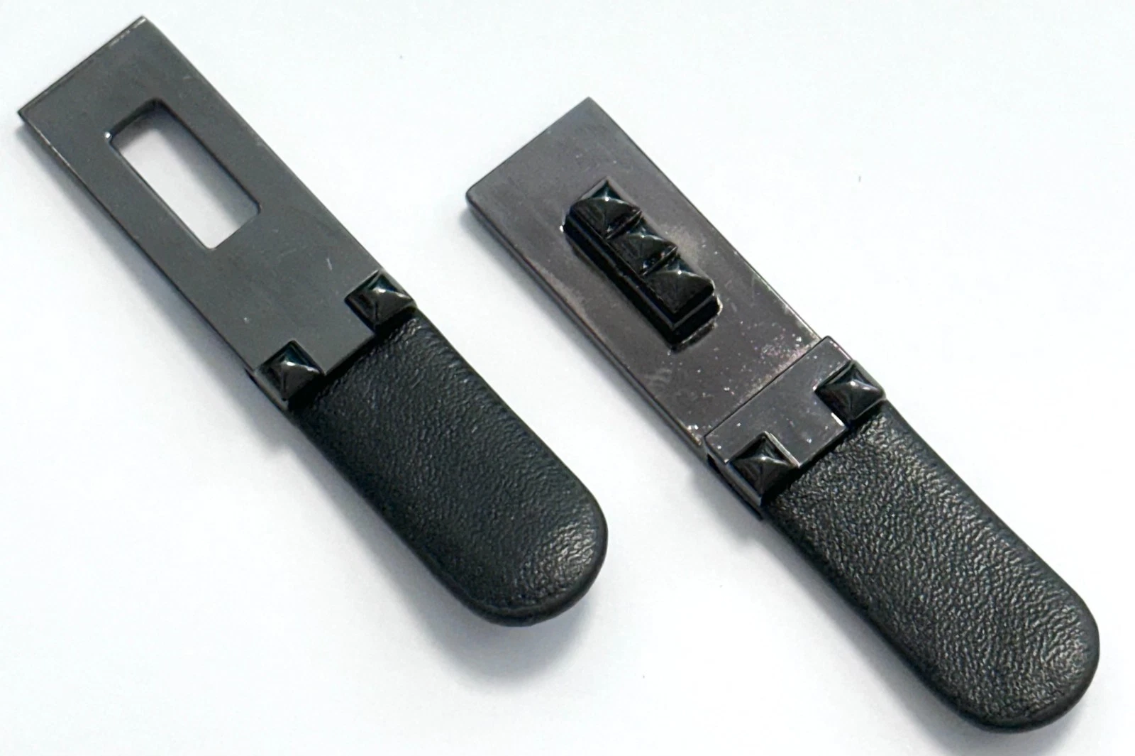 Bekleidungsverschluss Metall schwarz gun metal alt silber Jacken Taschen