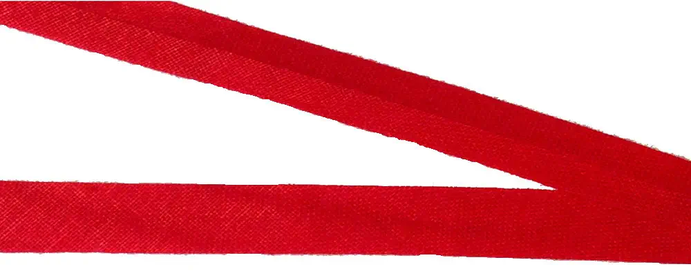 5 m Bw-Schrägband 10 mm rot vorgefalzt