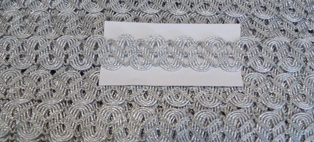 Borte Lurex 25 mm silber
