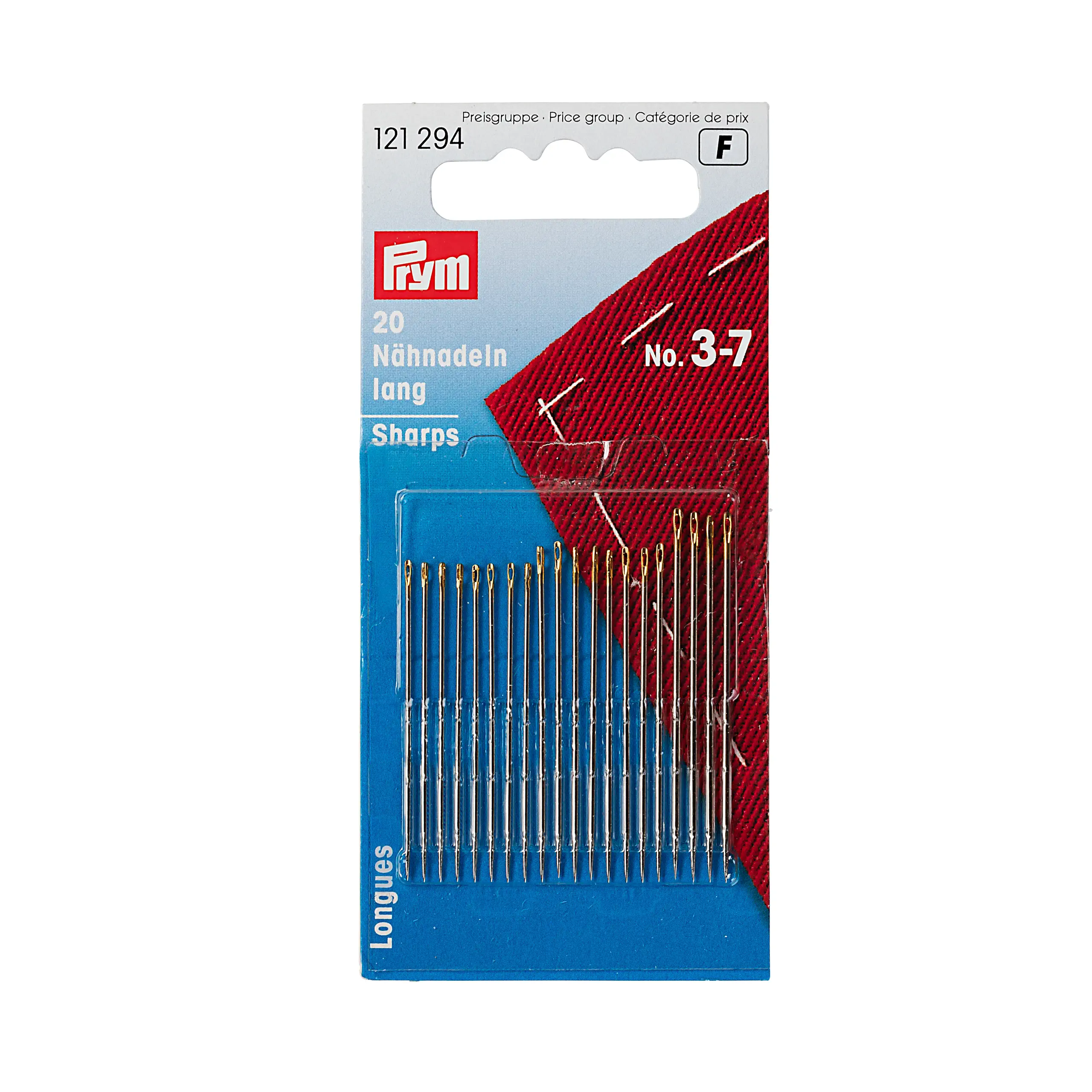 Prym 121294 Nähnadeln lang, Nr. 3-7
