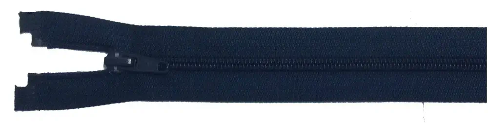 Reißverschluss blau dunkel, 045 cm Kunststoff teilbar Spirale