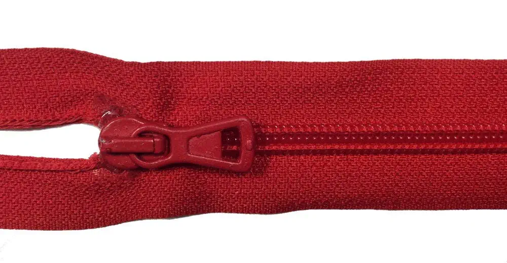 Reißverschluss rot, 042 cm Kunststoff teilbar Spirale R