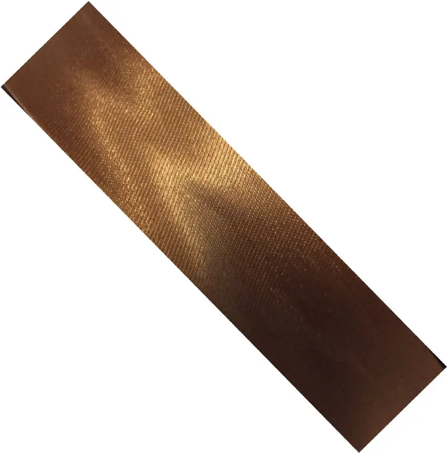 Satinschrägband 20 mm braun hell Fa.7046 vorgefalzt