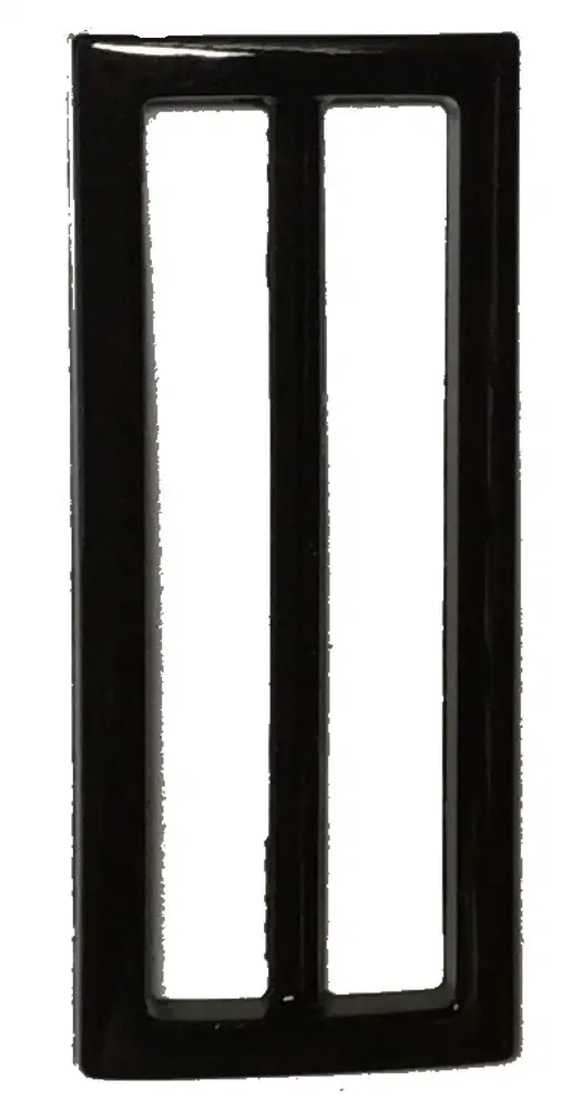 Gürtelschließe Stegbreite 70 mm schwarz  ohne Dorn