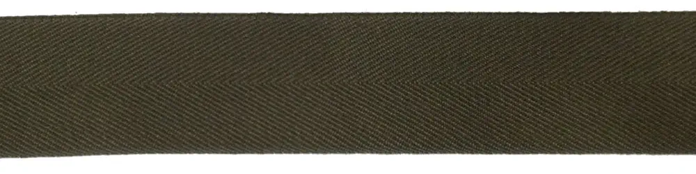Baumwollband 30 mm oliv 60% Baumwolle/40% Polyester