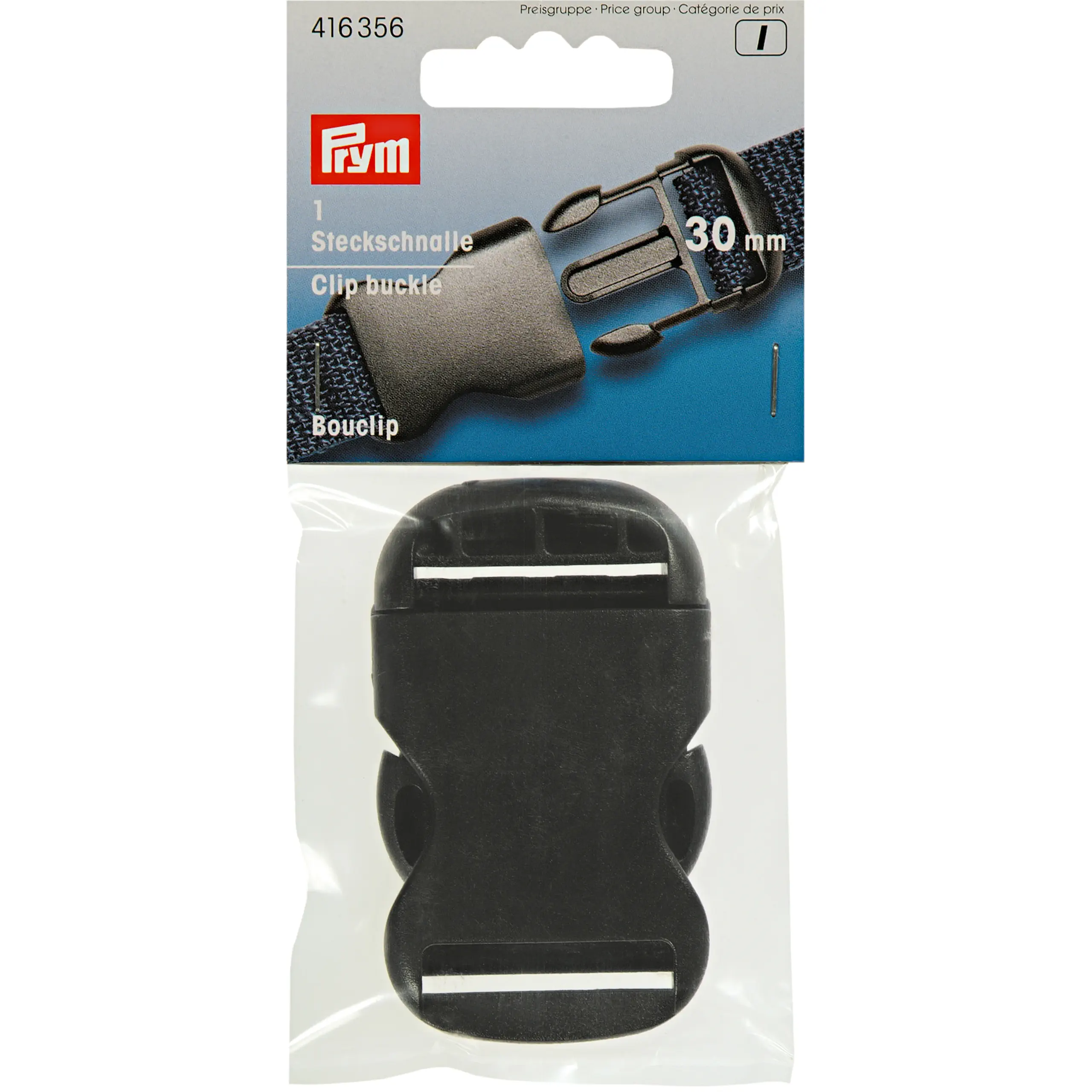 Prym 416356 Steckschnalle 30 mm schwarz