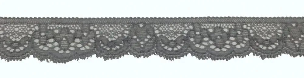 1,40 m Dessousspitze elastisch 025 mm grau