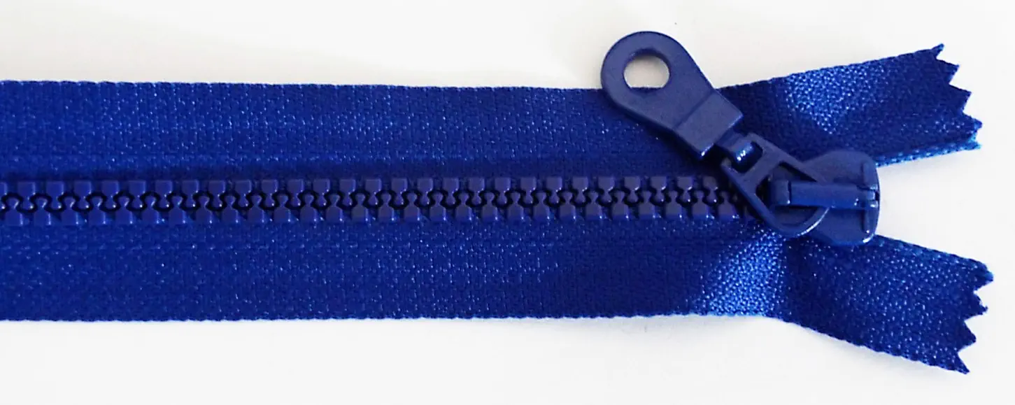 Reißverschluss blau korn, 025 cm Kunststoff teilbar Krampe
