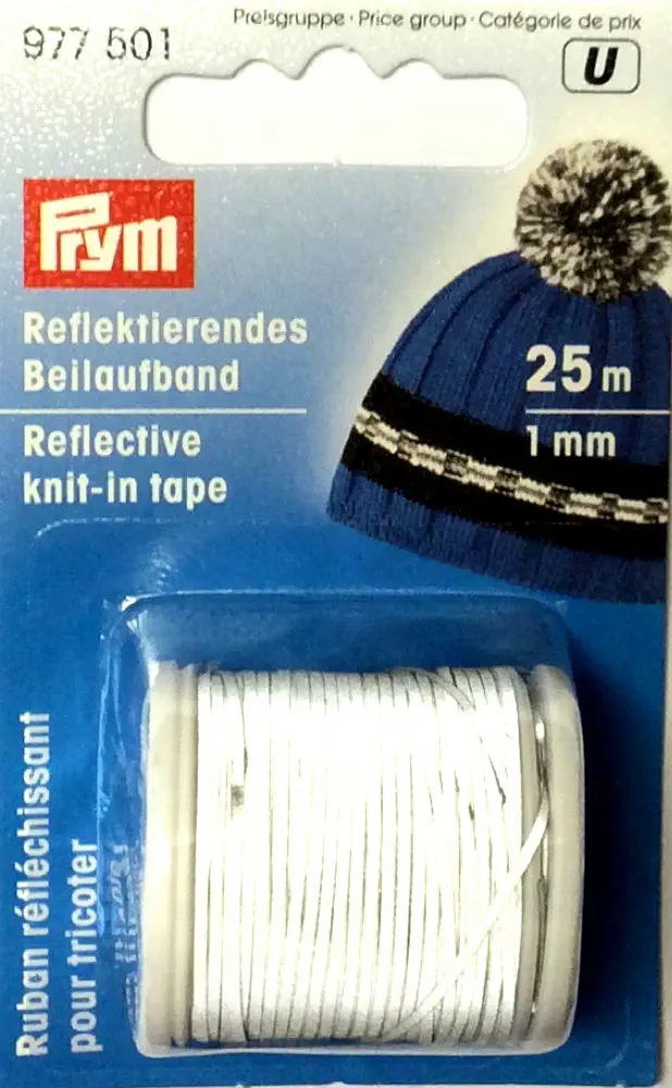 Prym 977501 reflektierendes Beilaufgarn 1 mm