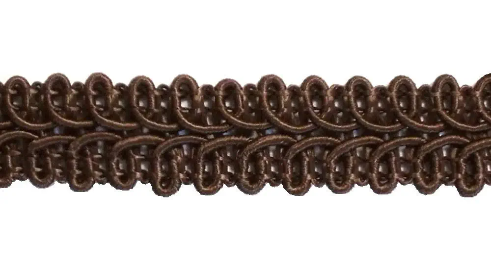 Posamentenborte dunkelbraun 12 mm