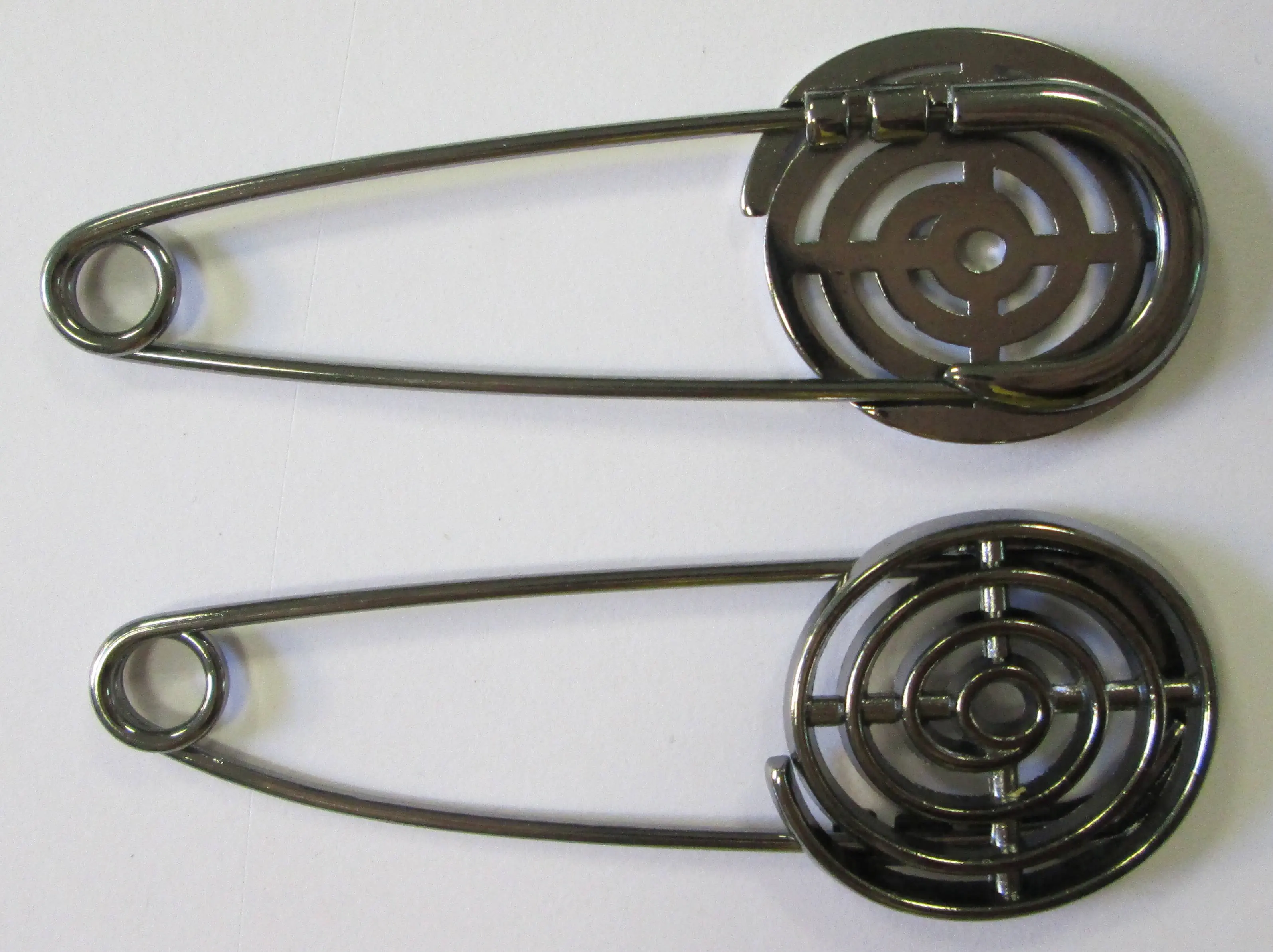 Kilt-Nadel  silber antik 75 x25mm