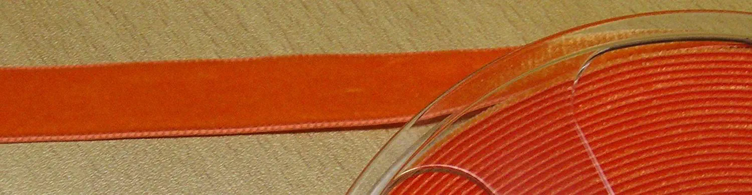 Samtband 016 mm orange