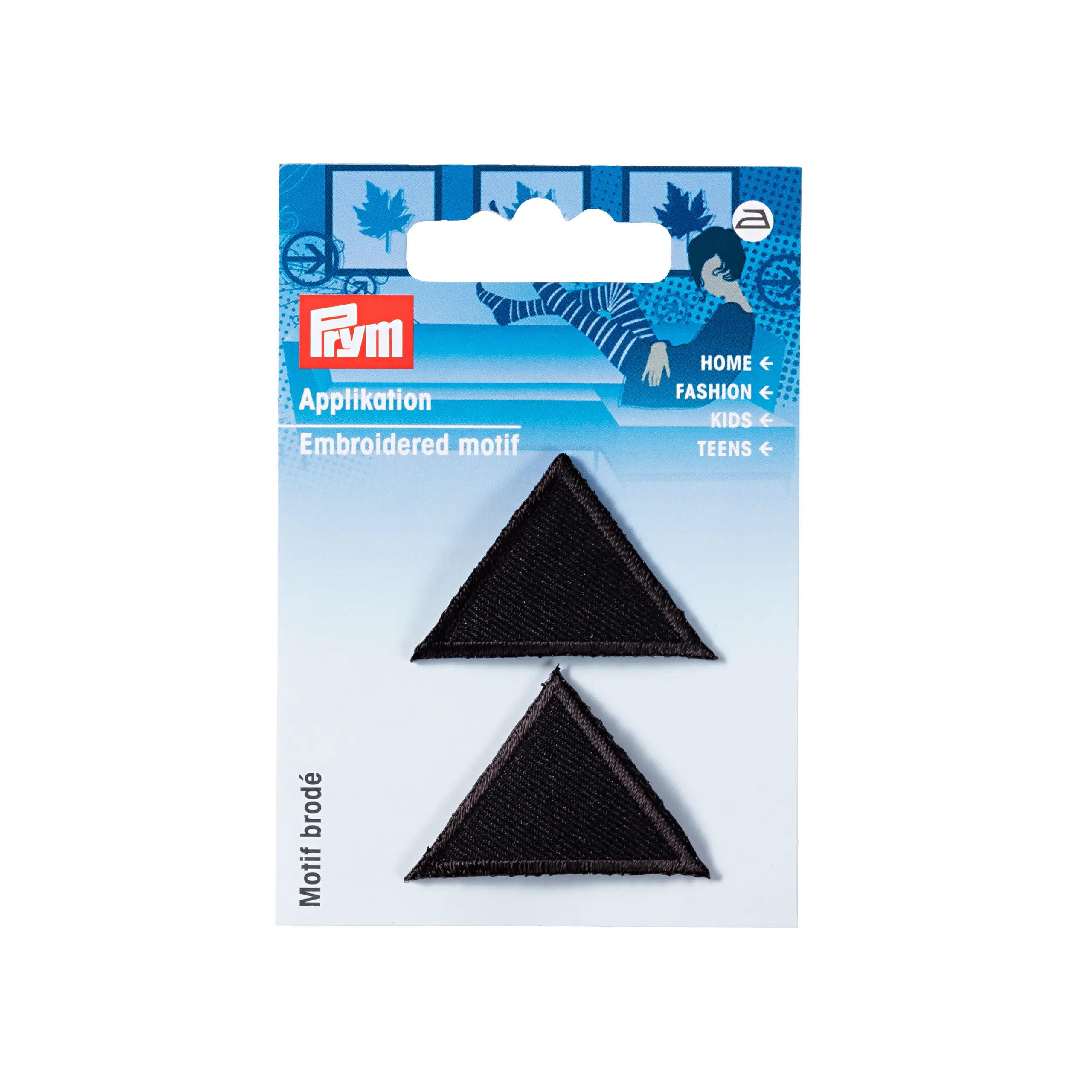 Prym 925275 Applikation Dreieck klein schwarz