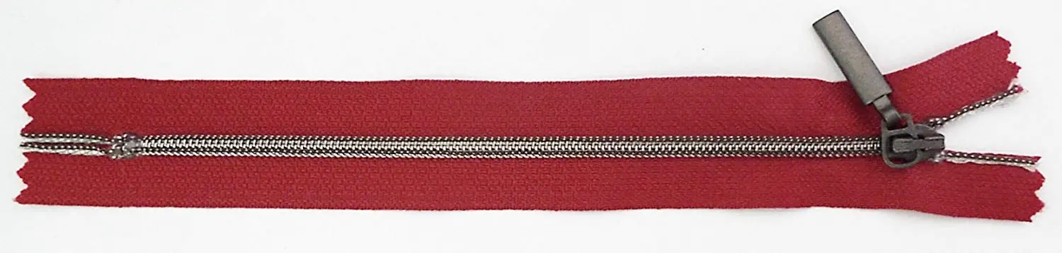 Reißverschluss rot, 016 cm Kunststoff nicht teilbar R
