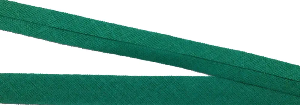 Bw-Schrägband 12 mm grün vorgefalzt