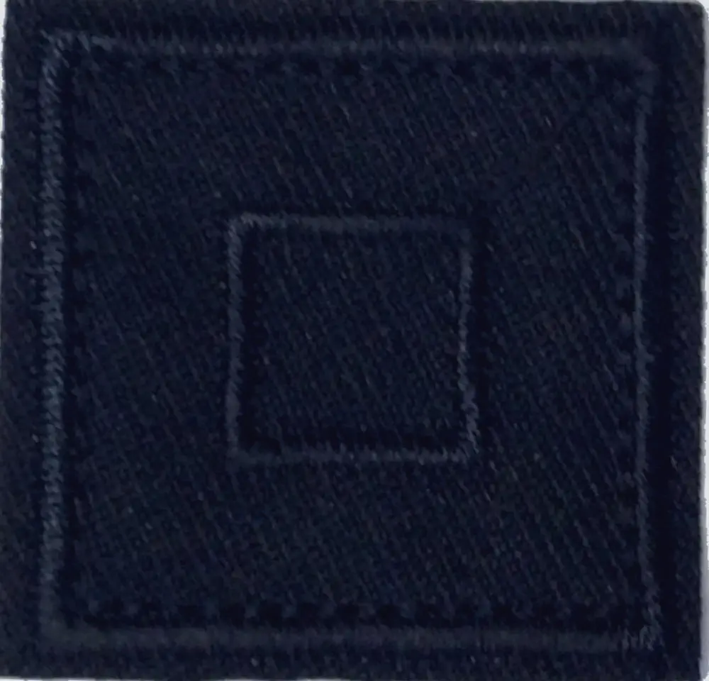 Applikation Quadrat 33 x 33 mm dunkelblau aufbügelbar