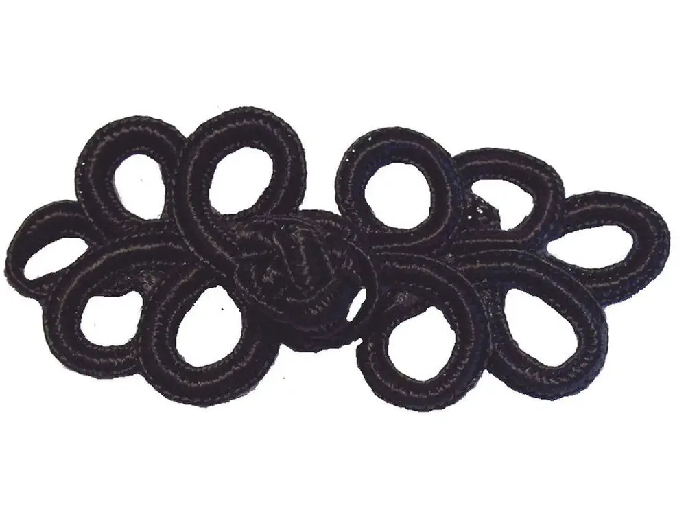 Posamentenverschluß schwarz 80 x 30 mm