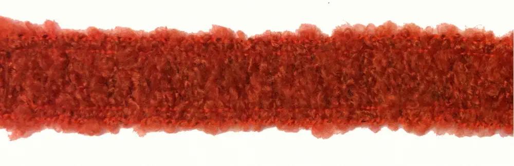Wolltresse/Einfaßband Boucle 25 mm terracotta