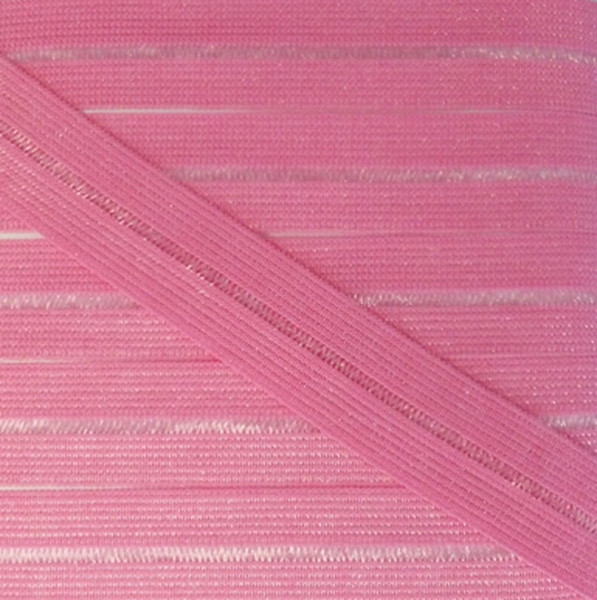 5 m Einfaßband elastisch 14 mm rosa