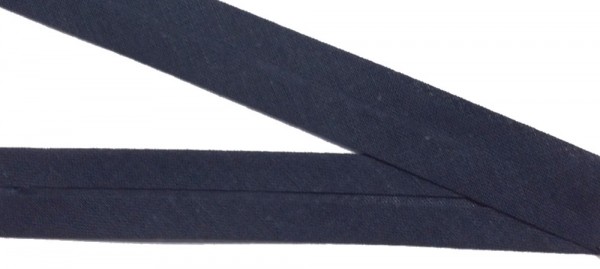 Bw-Schrägband 20 mm dunkelblau vorgefalzt