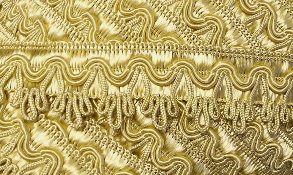 Posamentenborte, aufwendig gearbeitet 25 mm gold
