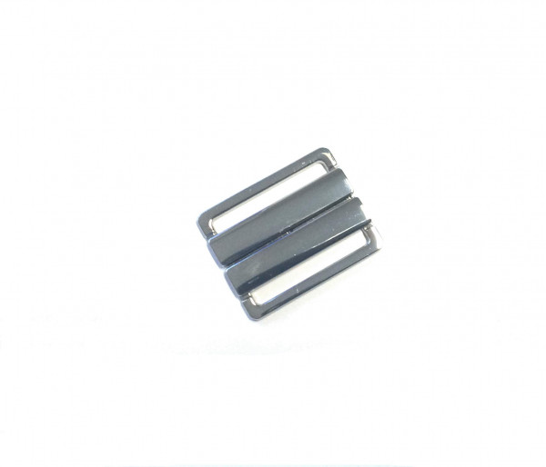 Bikiniverschluss 30 mm Metall silber