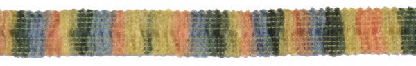 Einfaßband Chenille 15 mm beige/bunt