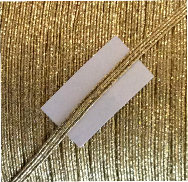 Gummilitze 3 mm gold Lurex