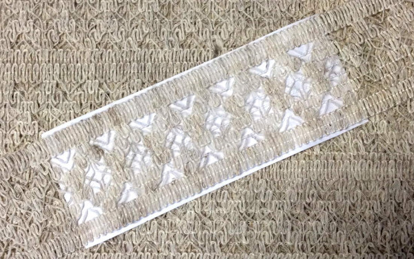 Posamentenborte 50 mm Spitze natur leinen