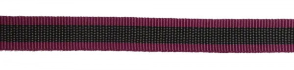 Ripsband grau pink 13 mm